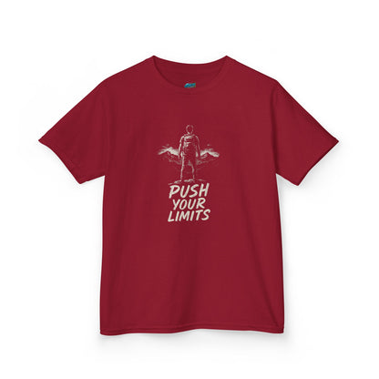 Push Your Limits Hiking Boys' Heavy Cotton T-Shirt