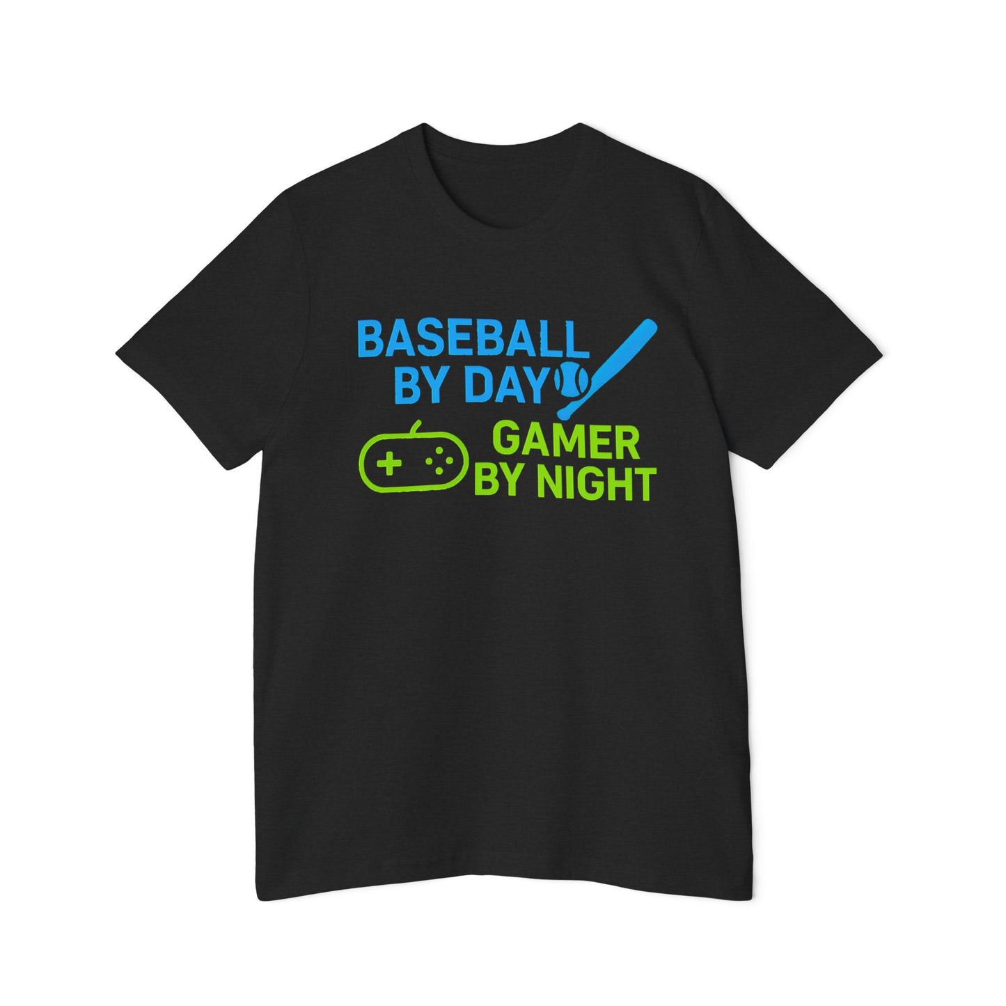 Baseball by Day, Gamer by Night Men's Premium T-Shirt