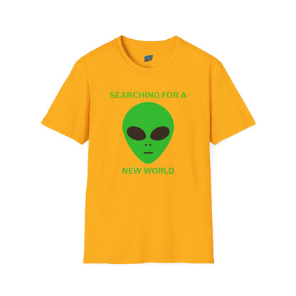 Alien Searching for a New World Humor Women's Basic Softstyle T-Shirt