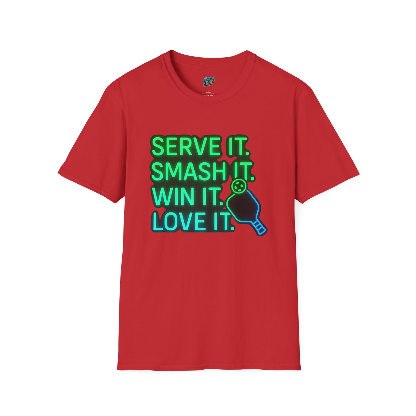 Serve it. Smash it. Win it. Love it. Pickleball Men's Basic T-Shirt