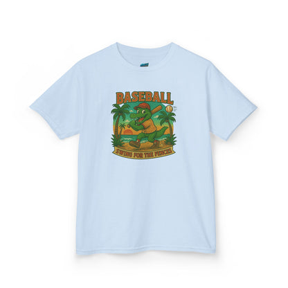 Swing for the Fences Gator Baseball Boys' Heavy Cotton T-Shirt