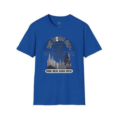 How to Disc Golf Humor Men's Basic Softstyle T-Shirt