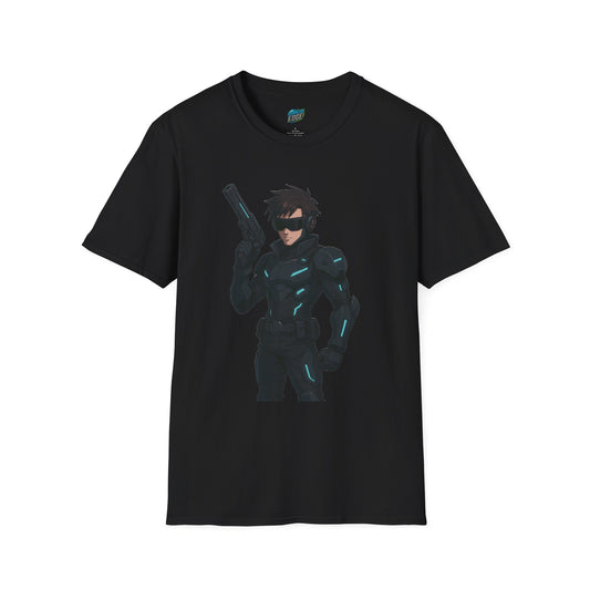Cyber Agent Anime Men's Basic T-Shirt