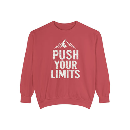 Push Your Limits Vintage Wash Men's Premium Crewneck Sweatshirt