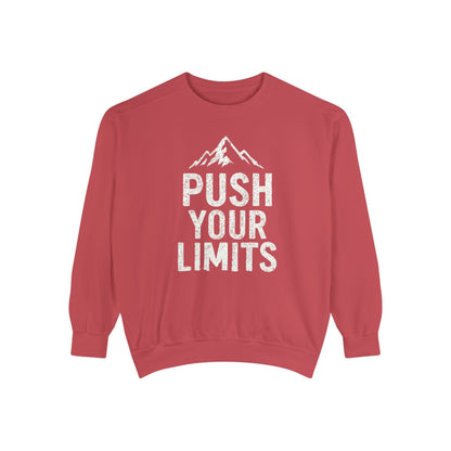 Push Your Limits Vintage Wash Women's Premium Crewneck Sweatshirt