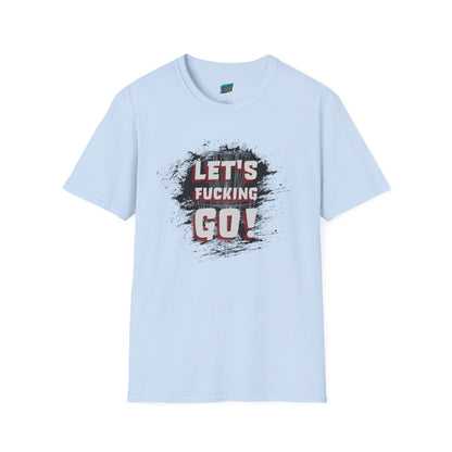Let's F****** Go! Disc Golf Adult Humor Men's Basic Softstyle T-Shirt