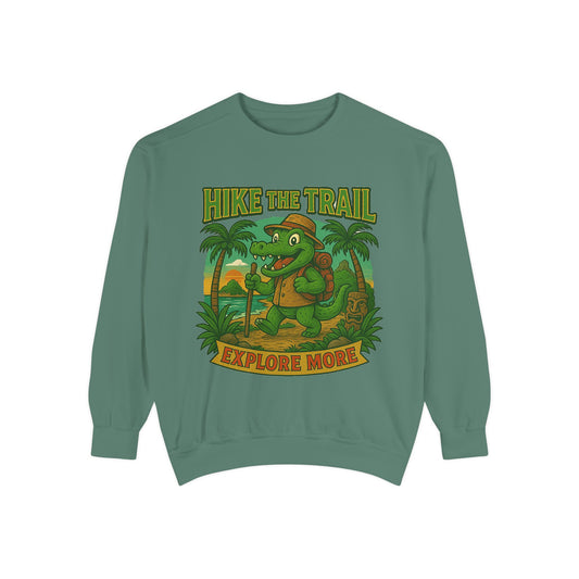 Hike the Trail Explore More Hiking Women's Premium Crewneck Sweatshirt