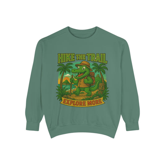 Hike the Trail Explore More Hiking Men's Premium Crewneck Sweatshirt