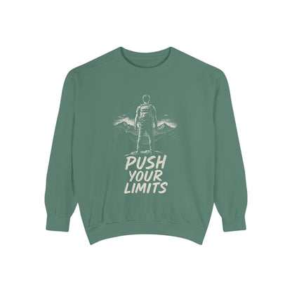 Summit Edition Push Your Limits Hiking Men's Premium Crewneck Sweatshirt