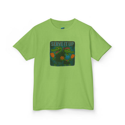 Serve it up Gator Pickleball Boys' Heavy Cotton T-Shirt