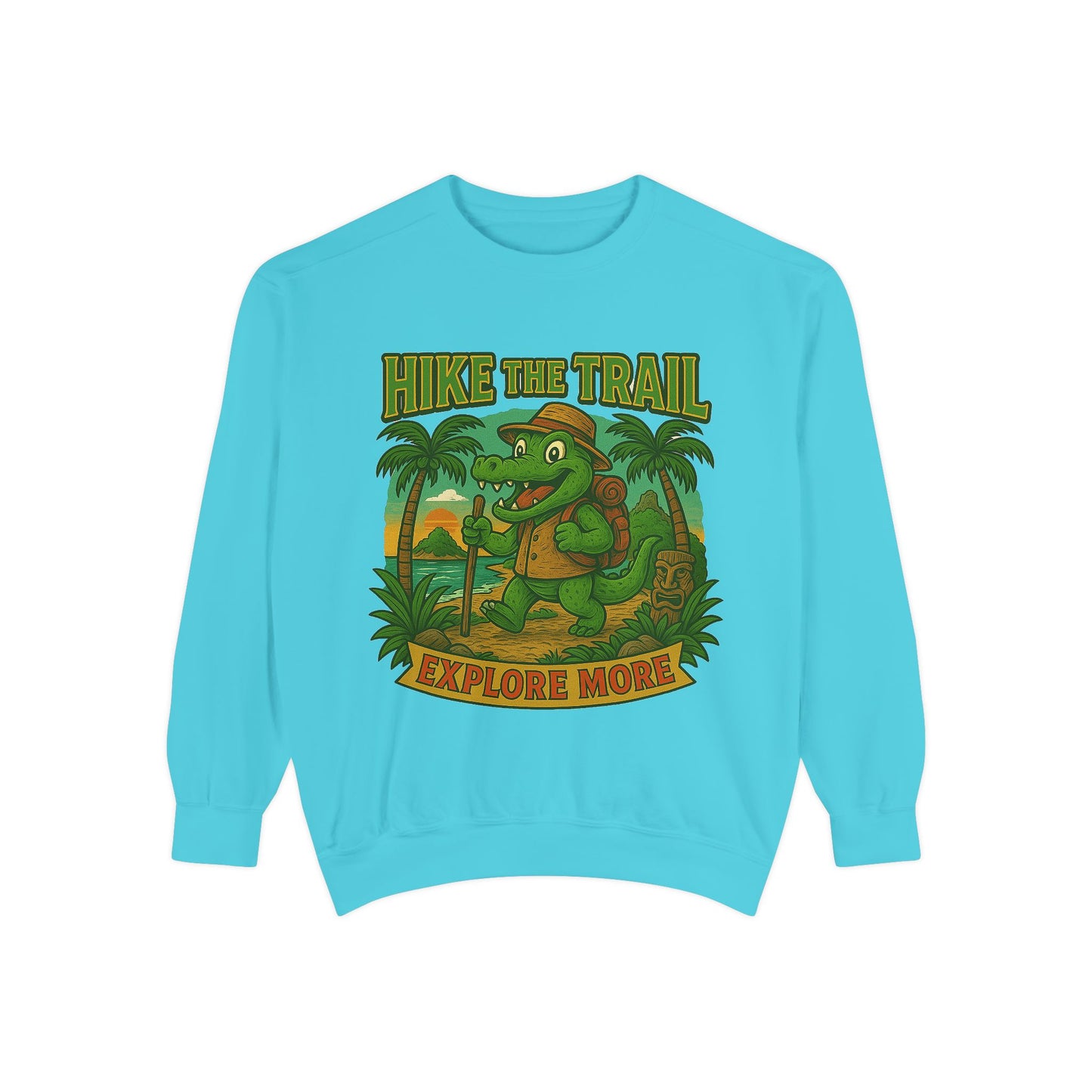 Hike the Trail Explore More Hiking Women's Premium Crewneck Sweatshirt