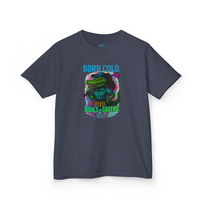 Born Cold. Built For Greens. Gator Golf Girls' Heavy Cotton T-Shirt