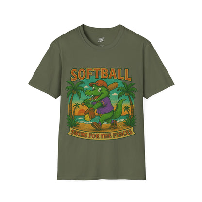Gator Vibes Softball Edition Women's Basic T-Shirt (Swing for the Fences)