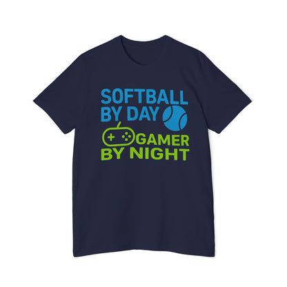 Softball by Day, Gamer by Night Women's Premium T-Shirt