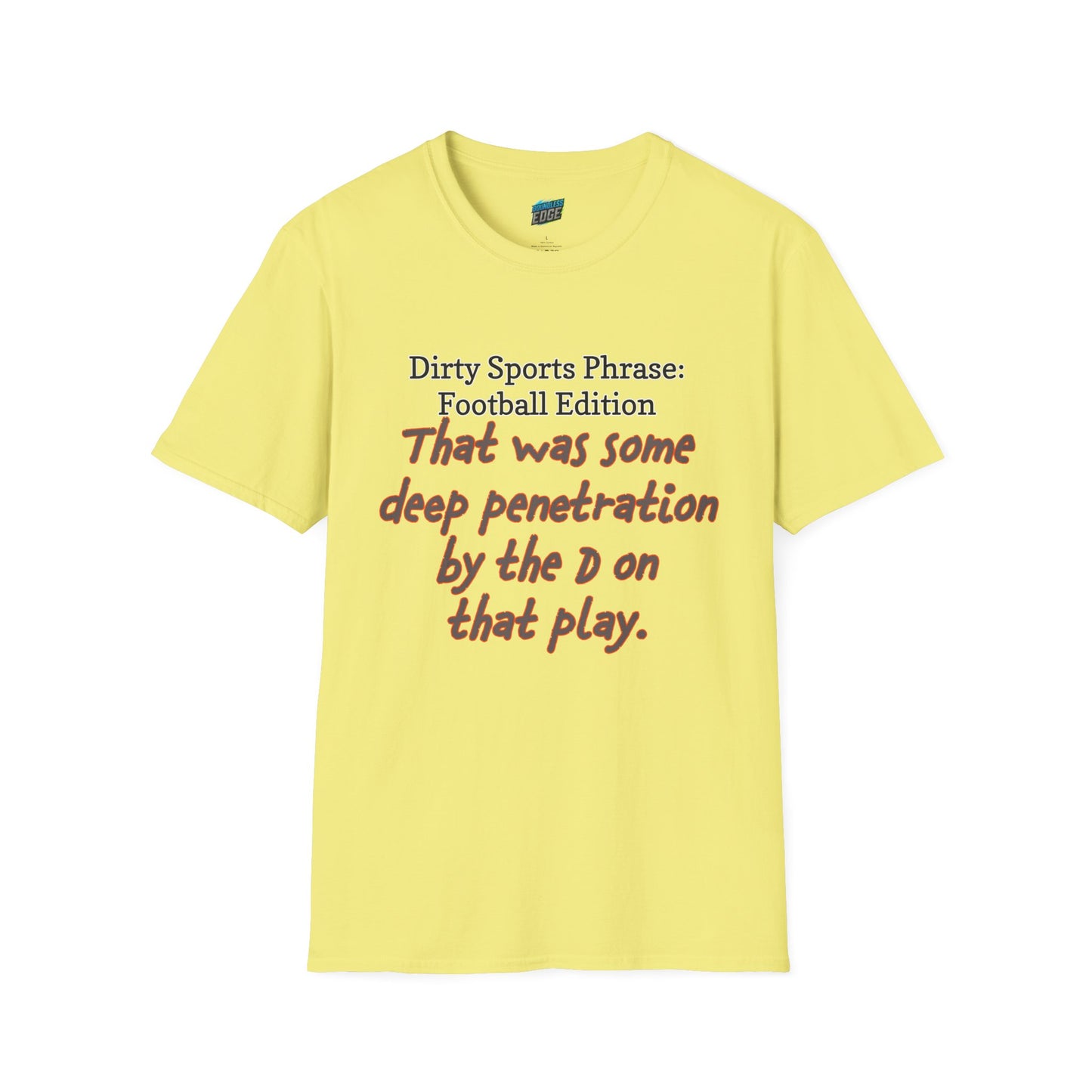 Dirty Sports Phrase Football Humor Women's Basic T-Shirt