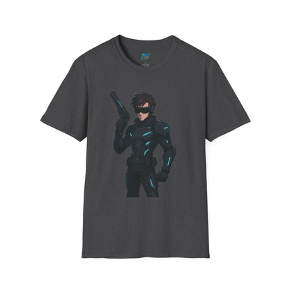 Cyber Agent Anime Men's Basic T-Shirt