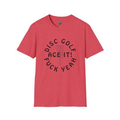 Disc Golf F*** Yeah Adult Humor Men's Basic Softstyle T-Shirt