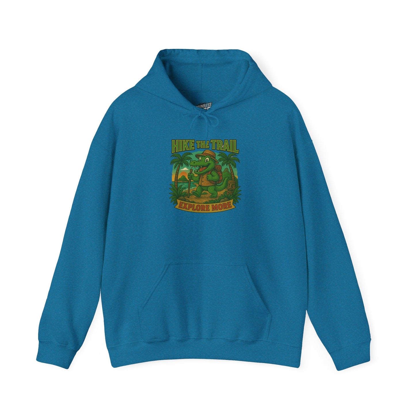 Hike the Trail – Explore More Hiking Women's Basic Heavy Blend Hoodie Sweatshirt