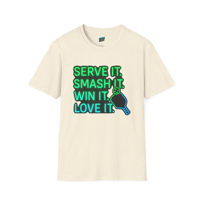 Serve it. Smash it. Win it. Love it. Pickleball Women's Basic T-Shirt