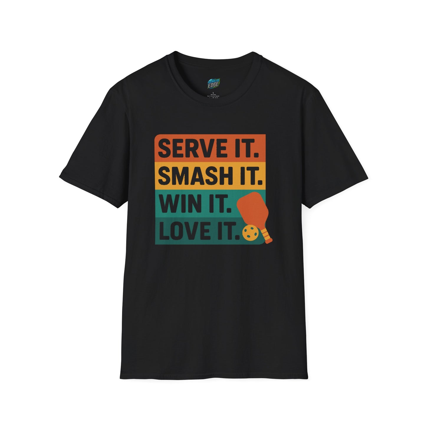 Serve it. Smash it. Win it. Love it. Pickleball Men's Basic T-Shirt