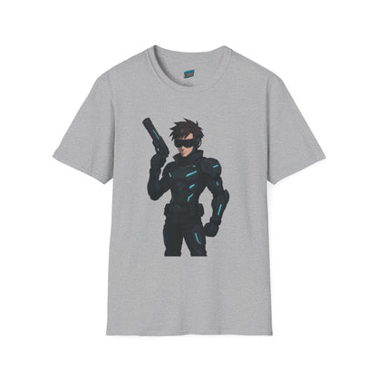 Cyber Agent Anime Men's Basic T-Shirt
