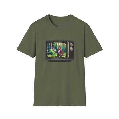 TV Video Game Sasquatch Disc Golf Men's Basic T-Shirt