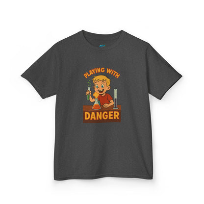 Playing with Danger Boys' Heavy Cotton T-Shirt