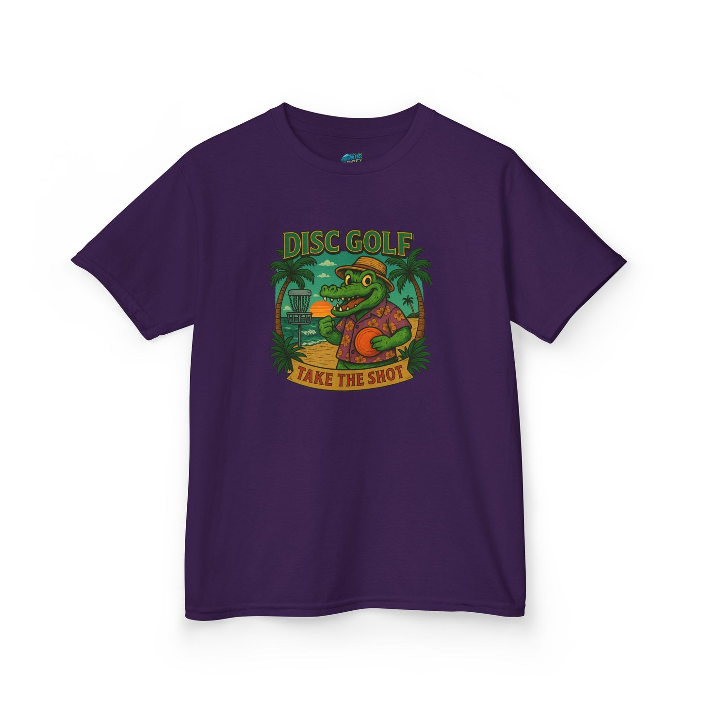 Take the Shot Disc Golf Gator Boys' Heavy Cotton T-Shirt