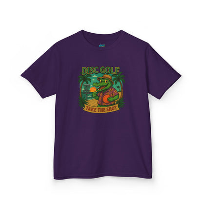Take the Shot Disc Golf Gator Boys' Heavy Cotton T-Shirt