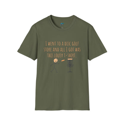 A Lousy T-Shirt Disc Golf Humor Men's Basic T-Shirt