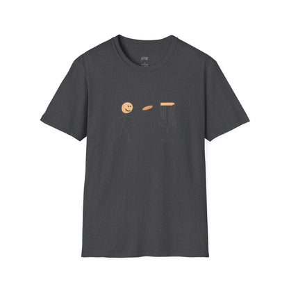 Stick Figure Disc Golf Men's Basic T-Shirt