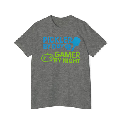 Pickler by Day, Gamer by Night Pickleball Men's Premium T-Shirt