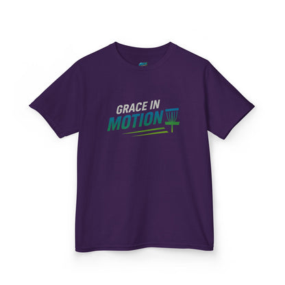 Grace in Motion Disc Golf Girls' Heavy Cotton T-Shirt