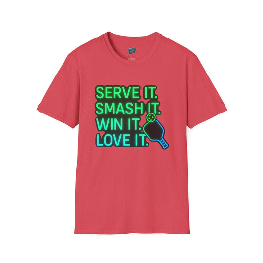 Serve it. Smash it. Win it. Love it. Pickleball Women's Basic T-Shirt