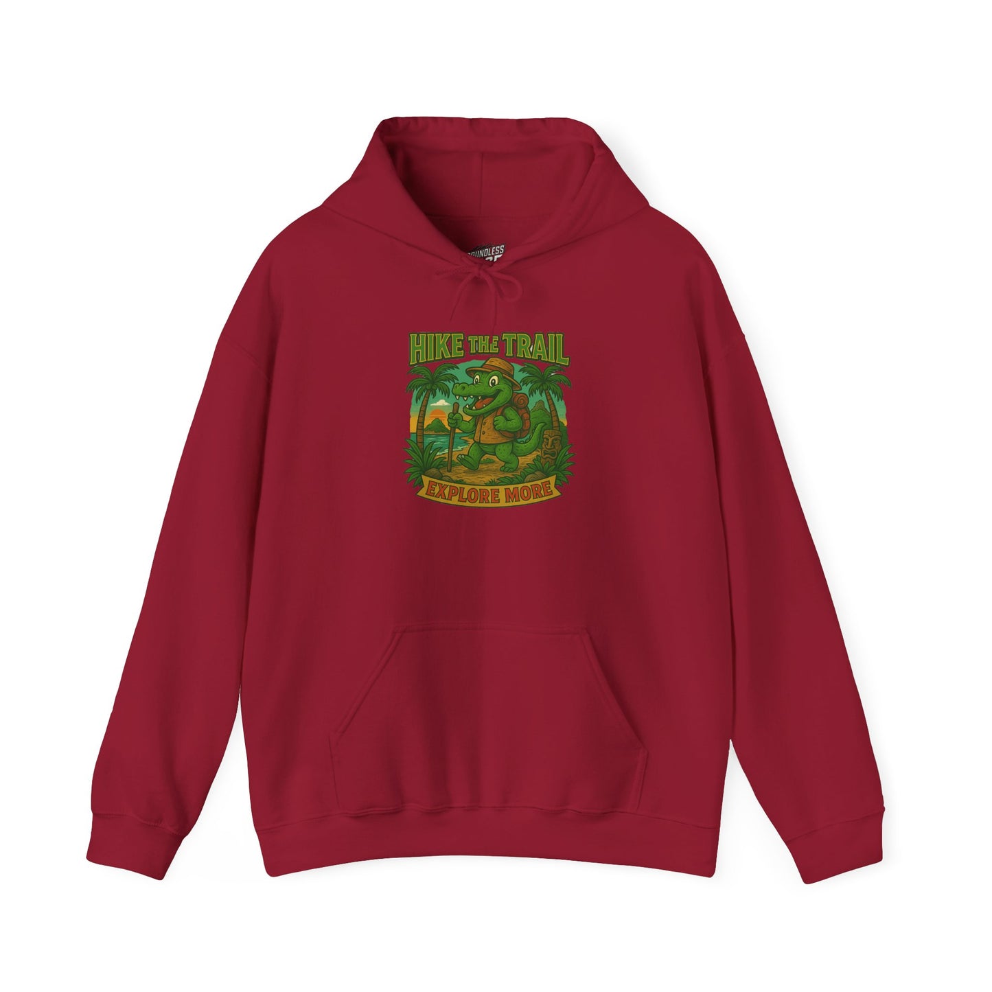 Hike the Trail – Explore More Hiking Women's Basic Heavy Blend Hoodie Sweatshirt