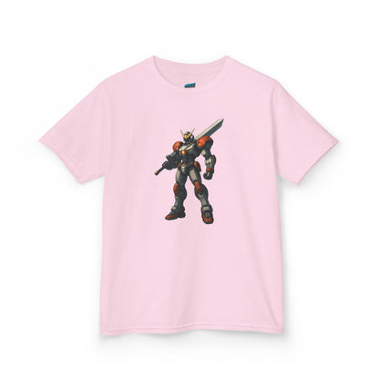 Mech Anime Girls' Heavy Cotton T-Shirt