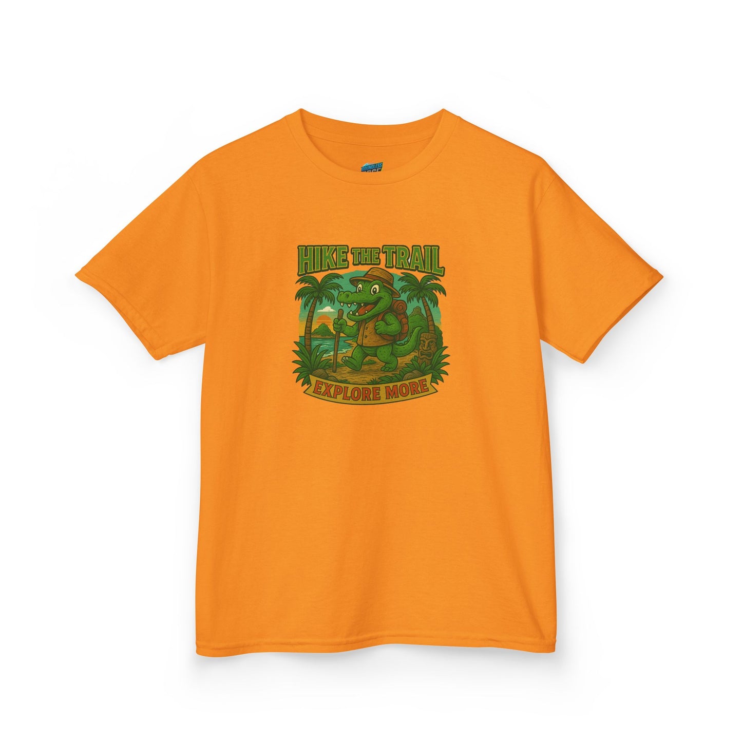 Hike the Trail Gator Hiking Girls' Heavy Cotton T-Shirt