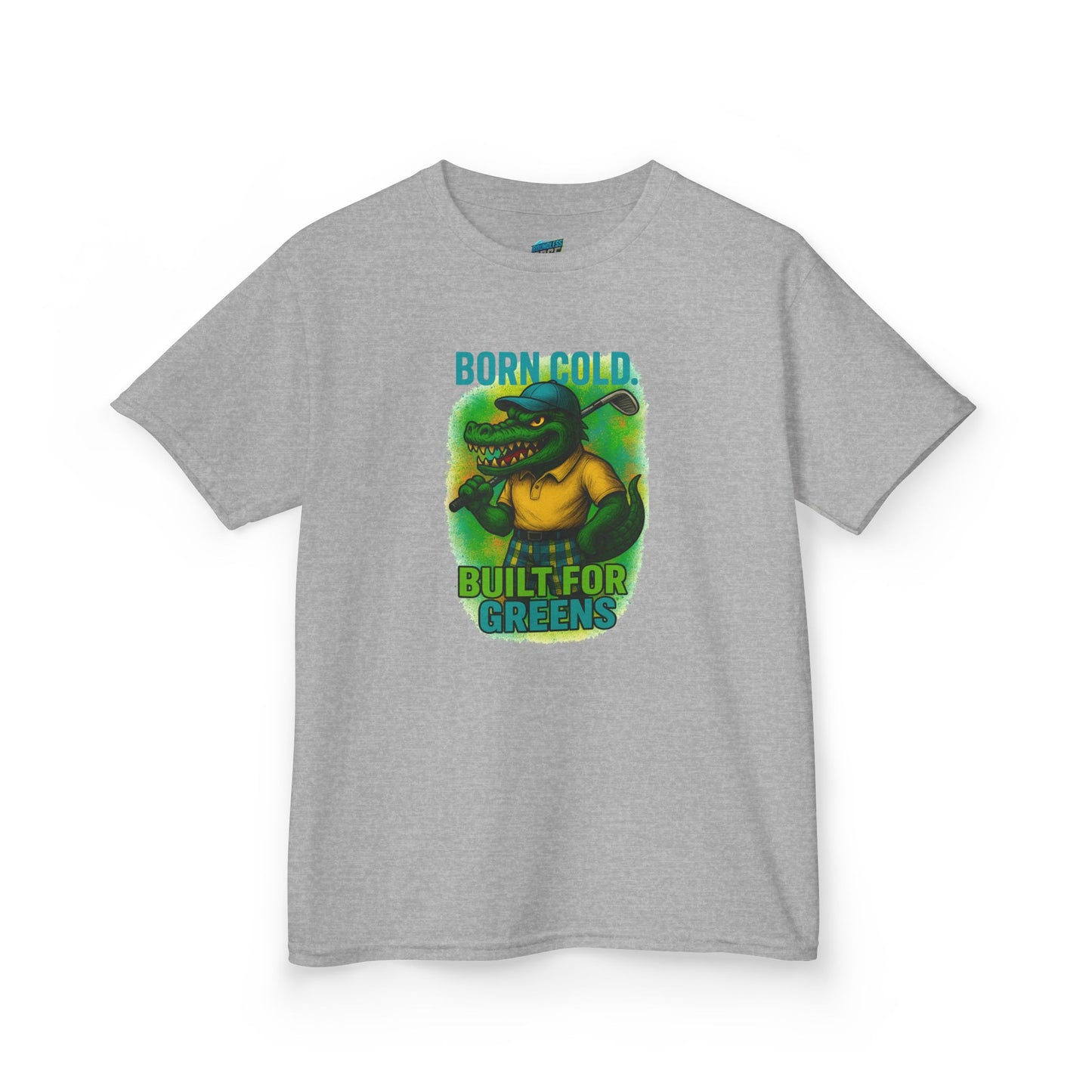 Born Cold. Built For Greens. Gator Golf Boys' Heavy Cotton T-Shirt