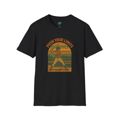Push Your Limits Baseball Vintage Men's Basic T-Shirt