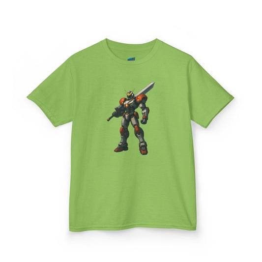 Mech Anime Girls' Heavy Cotton T-Shirt