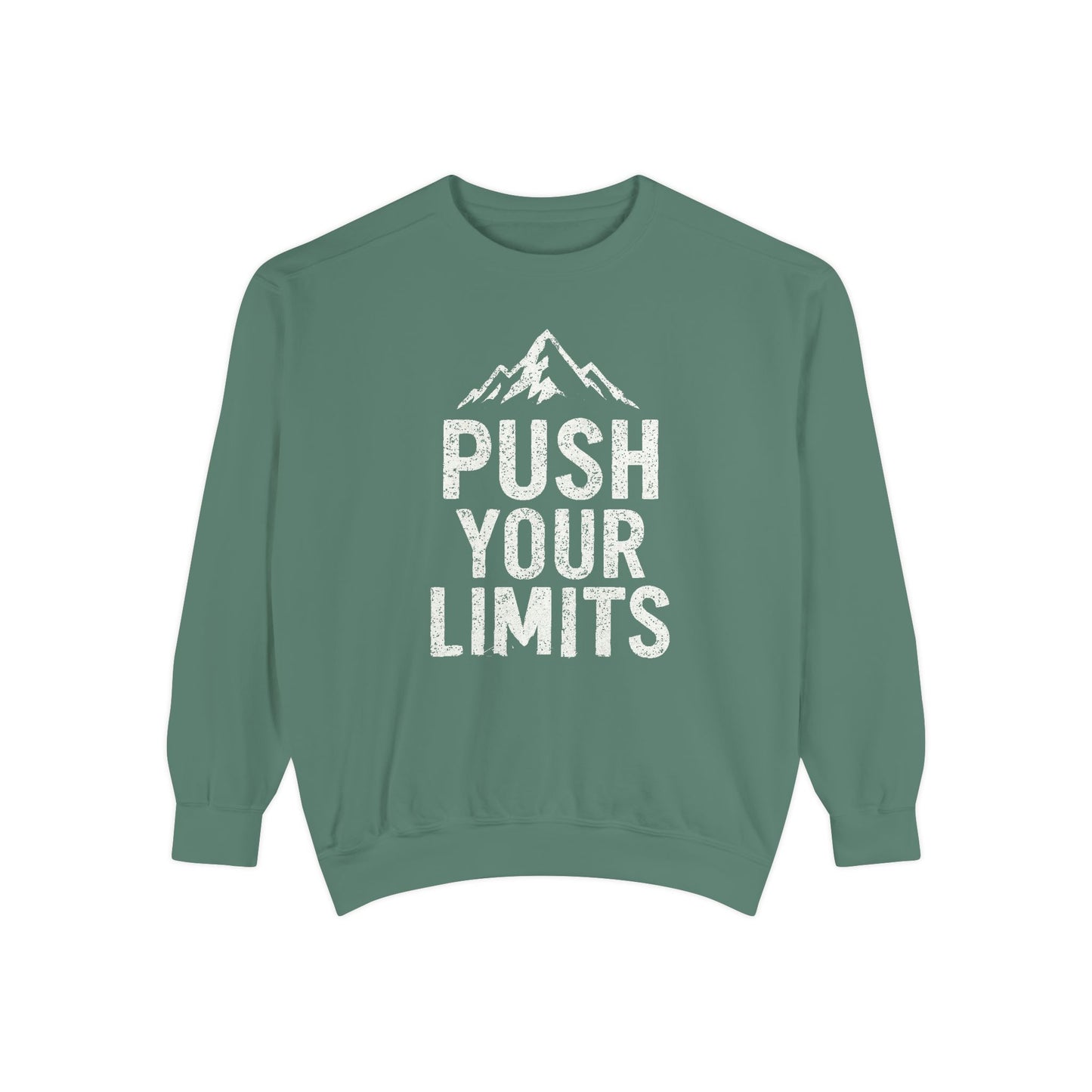 Push Your Limits Vintage Wash Men's Premium Crewneck Sweatshirt