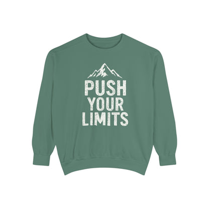 Push Your Limits Vintage Wash Men's Premium Crewneck Sweatshirt