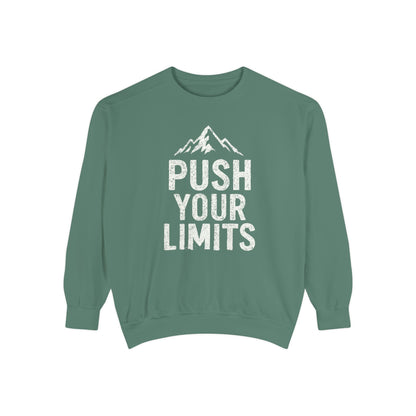 Push Your Limits Vintage Wash Women's Premium Crewneck Sweatshirt