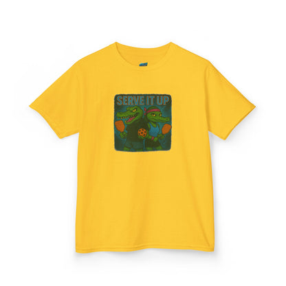 Serve it up Gator Pickleball Boys' Heavy Cotton T-Shirt