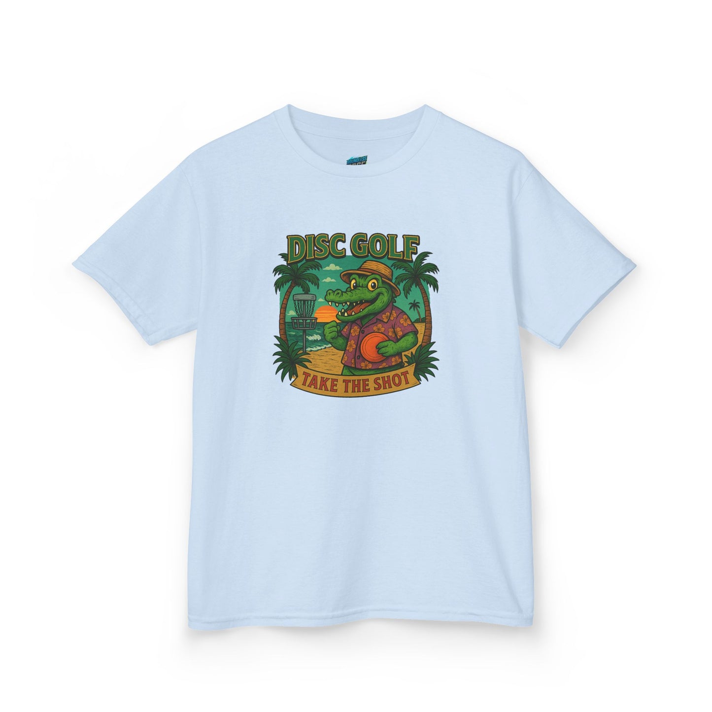 Take the Shot Disc Golf Gator Boys' Heavy Cotton T-Shirt