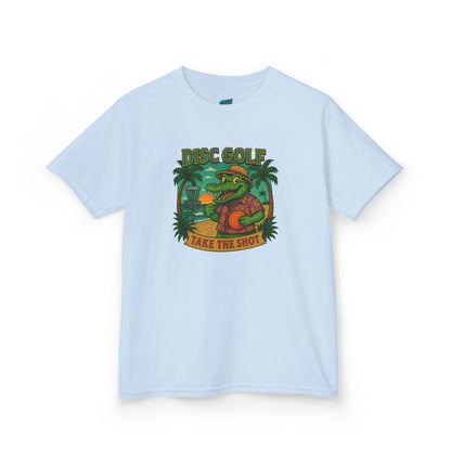 Take the Shot Disc Golf Gator Boys' Heavy Cotton T-Shirt