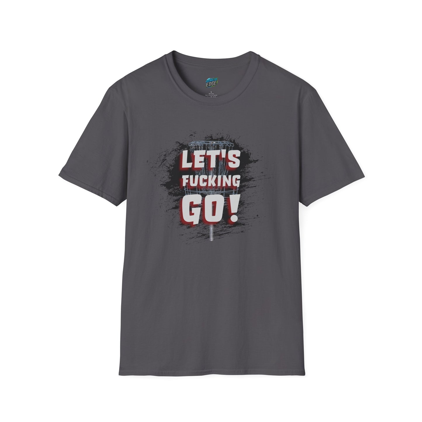 Let's F****** Go! Disc Golf Adult Humor Men's Basic Softstyle T-Shirt