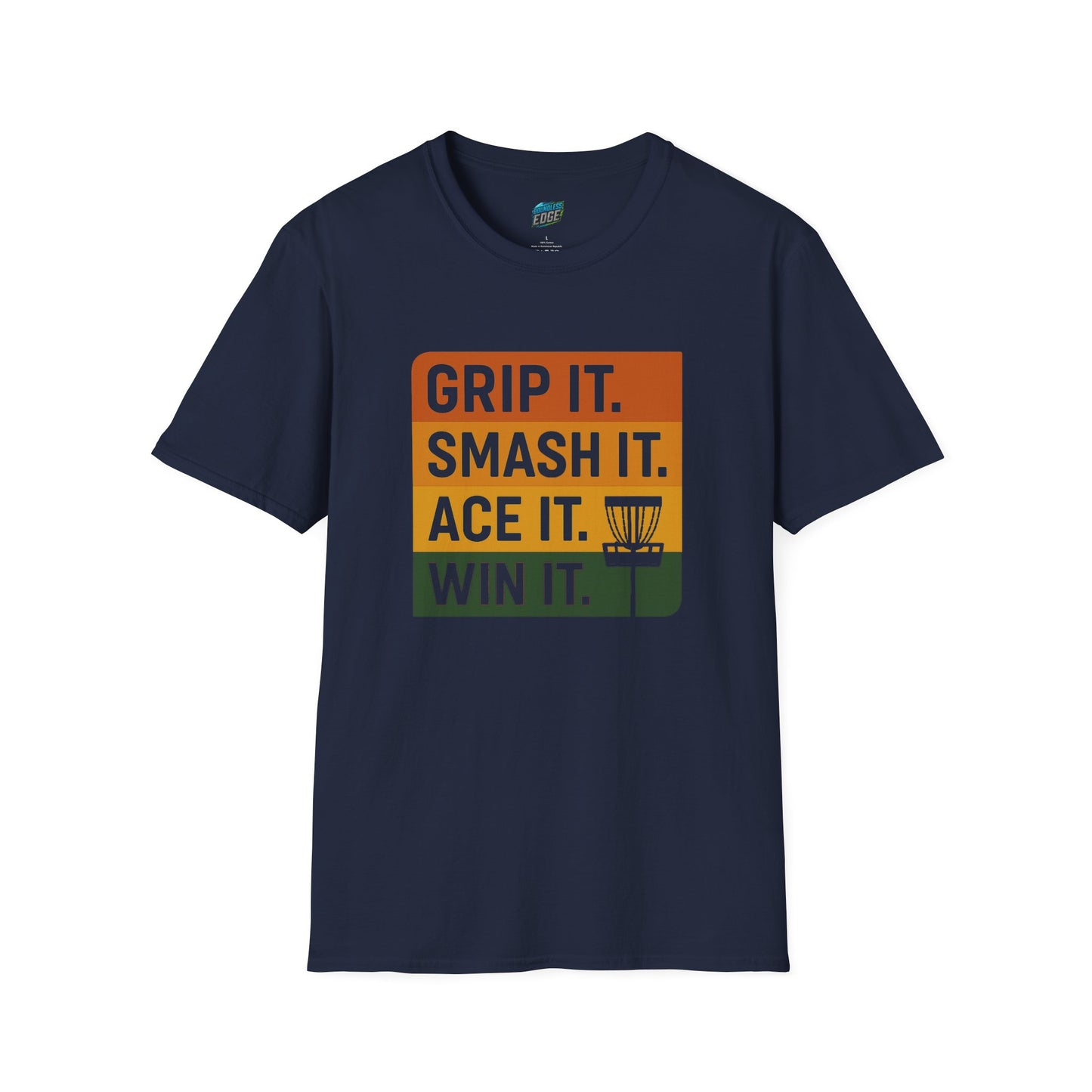 Grip it. Smash it. Ace it. Win it. Disc Golf Men's Basic T-Shirt