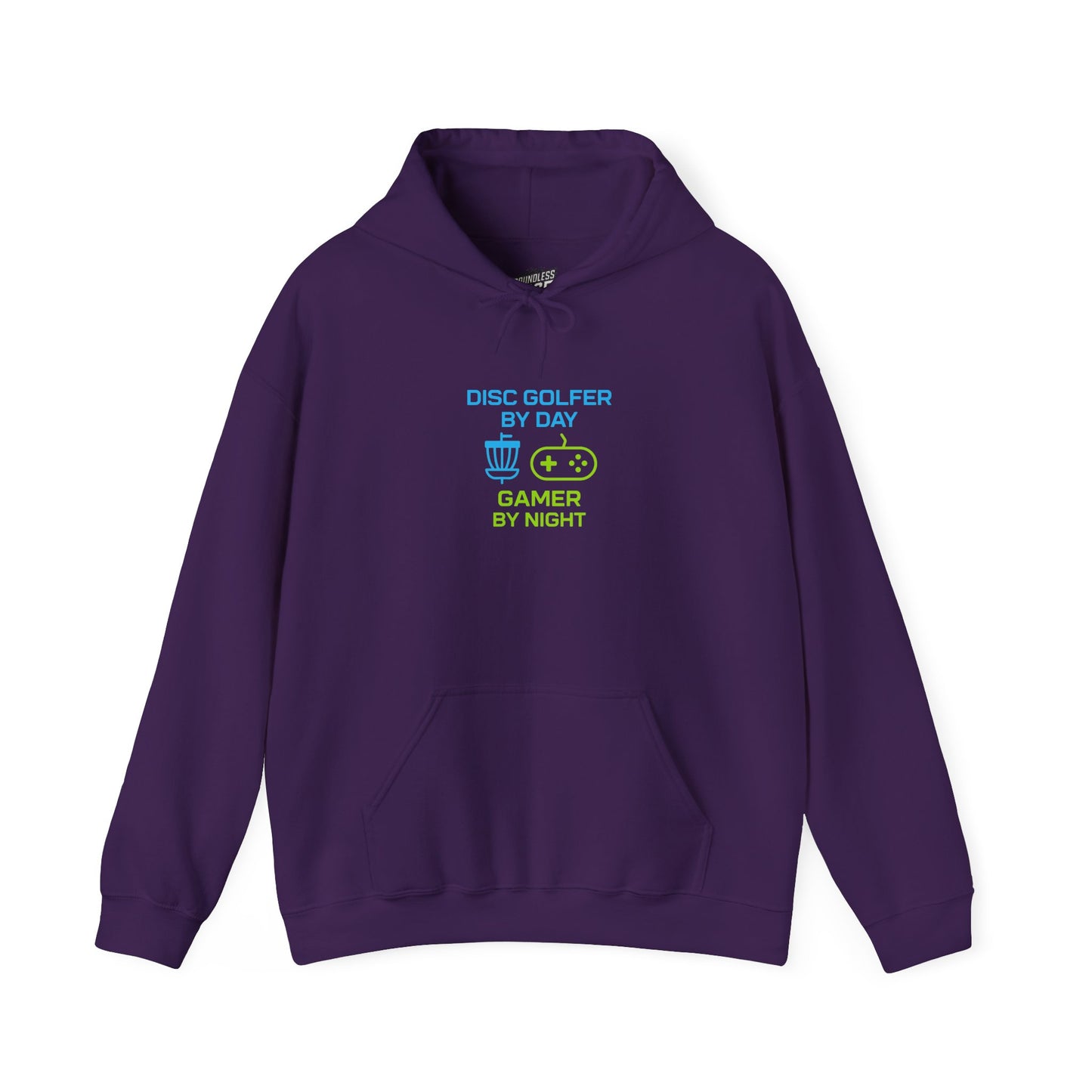 Disc Golfer by Day, Gamer by Night Women's Basic Heavy Blend Pullover Hoodie Sweatshirt