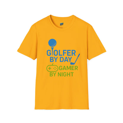 Golfer by Day, Gamer by Night Men's Basic T-Shirt